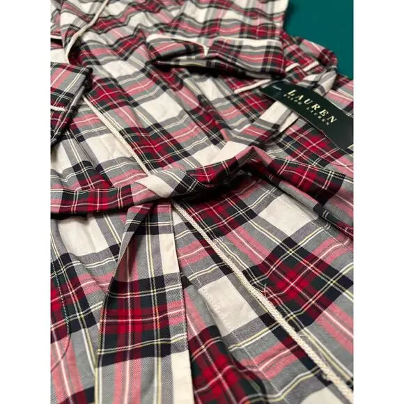 NWT Ralph Lauren Tartan Plaid Light Weight Robe RLL Monogram - Picture 5 of 8